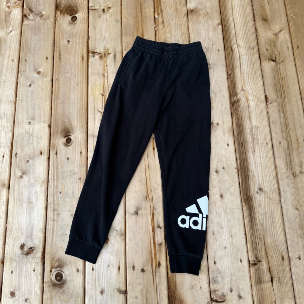 Adidas Kids Black Sweatpants with Logo